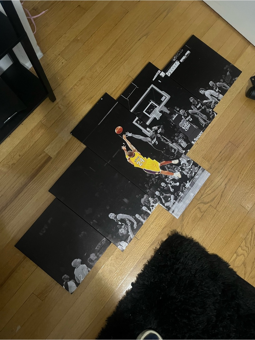 NBA Black & Yellow Multi-Panel Basketball Wall Art